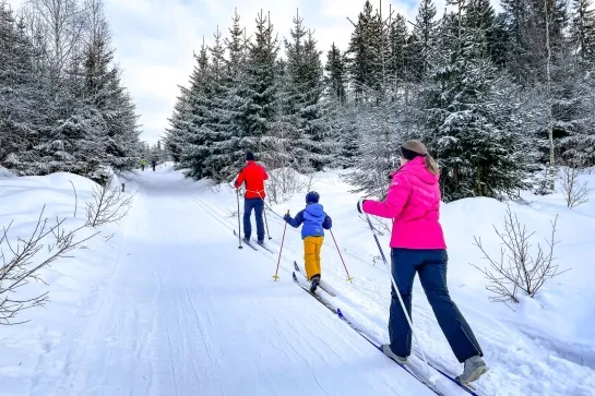 ski de fond famille
