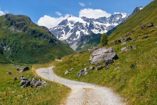 hikking the gr5 at pralognan la vanoise savoie grande traversee des alpes fral305