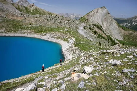 sainte anne lake located above ceillac village queyras regional natural park frao23