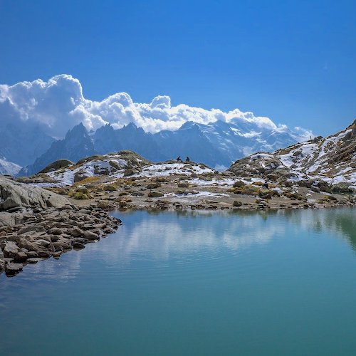 Lac Blanc et Lacs de Cheserys Mont Blanc randonnée